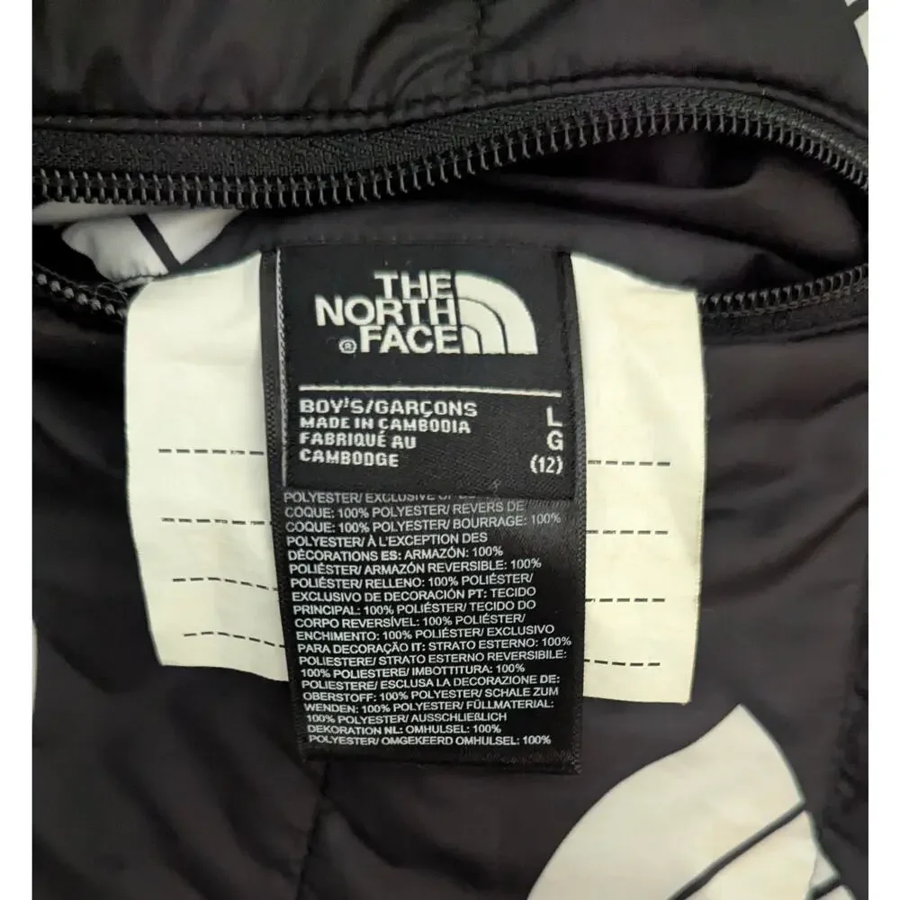 The North Face Boys Reversible Mount Chimbo Full Zip Hooded Jacket LARGE (12)